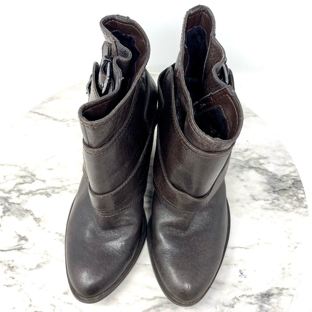 Jessica Simpson Teagan Wrap Harness Boots 5/35 Petite Western Bohemian Moto Edgy - Picture 6 of 13